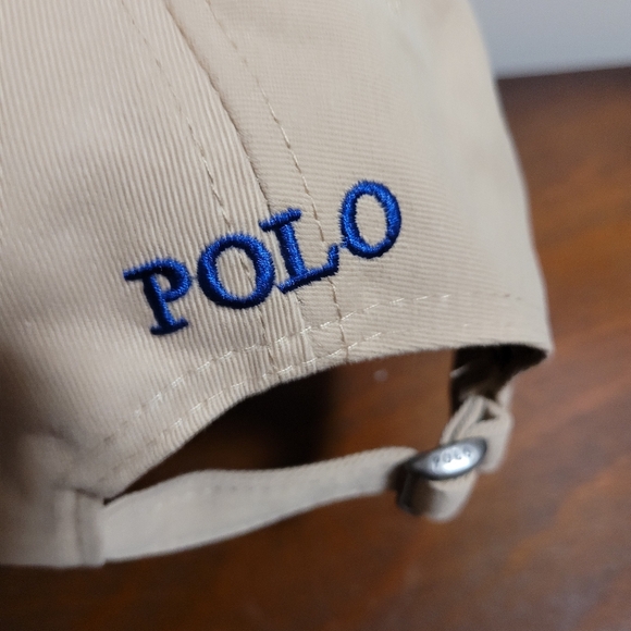Ralph Lauren The Iconic Cotton Chino Tan Khaki Baseball Cap - Picture 3 of 10